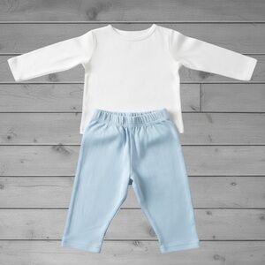 Garanimals White and Light Blue Baby Set
